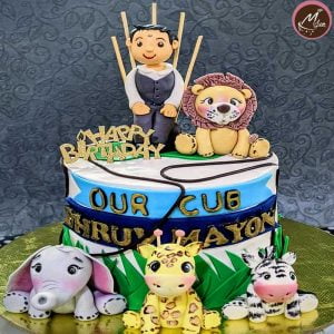 Animal customized birthday theme cakes in coimbatore
