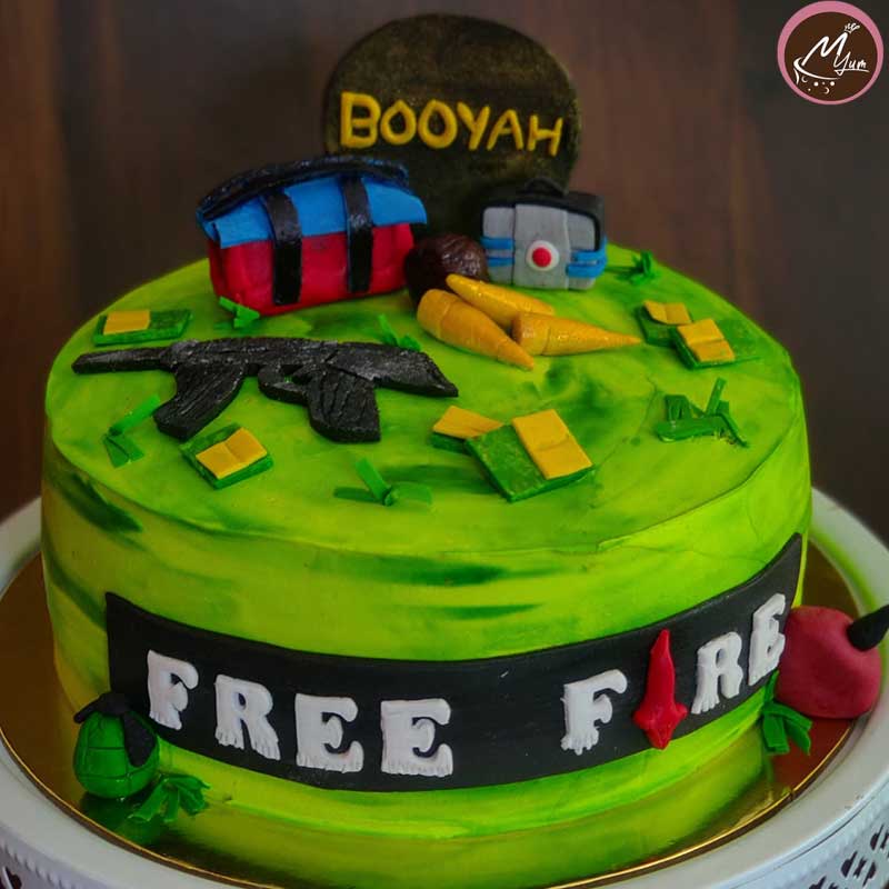 FREE FiREE customized theme cakes in coimbatore