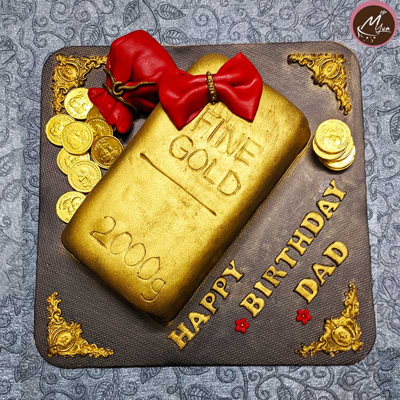 Goldbar customized birthday theme cakes in coimbatore
