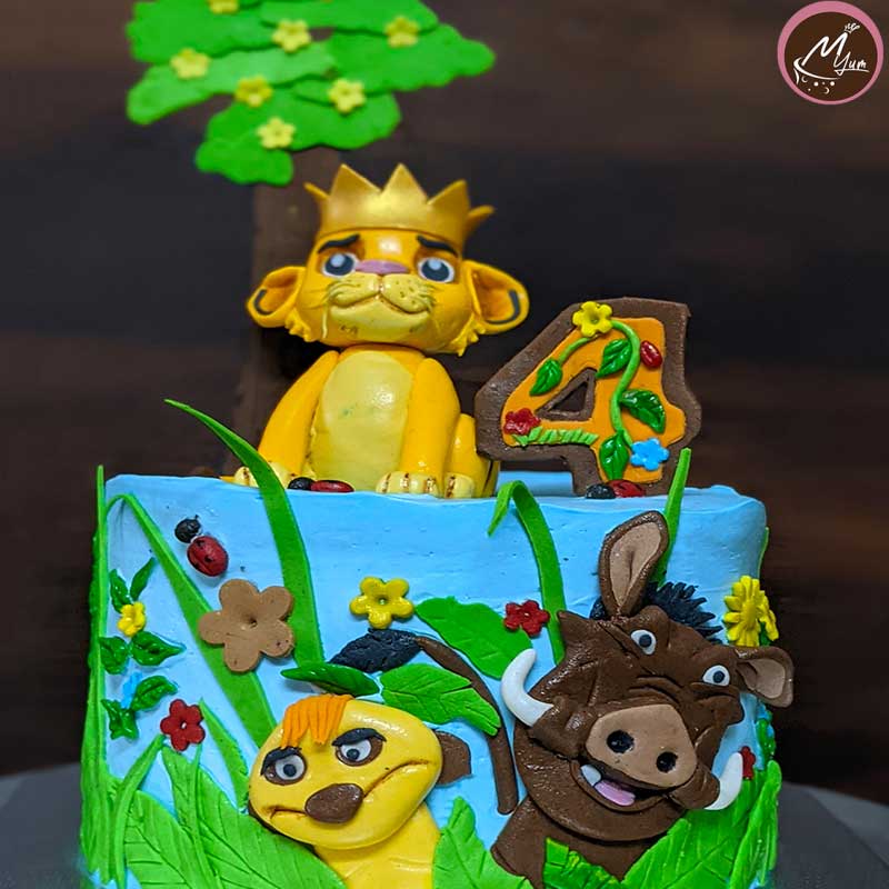 Lion King Simba customized theme cakes in coimbatore