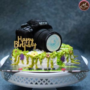 Nikon camera customized birthday theme cakes in coimbatore
