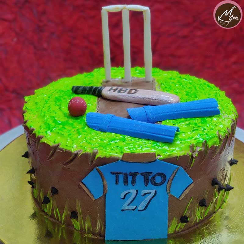 cricket customized theme cakes in coimbatore