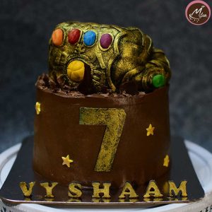 thanos customized birthday theme cakes in coimbatore