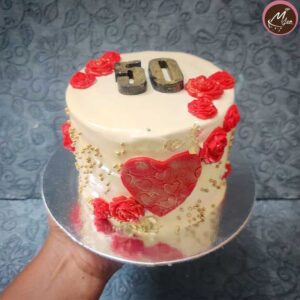 50th anniversary-customized-theme-cake-design-in-coimbatore
