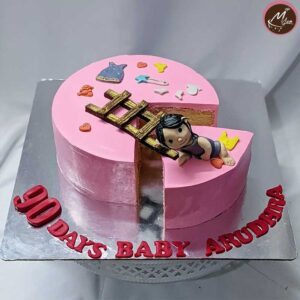 90 days-half-birthday-customized-theme-cakes-designs-in-coimbatore