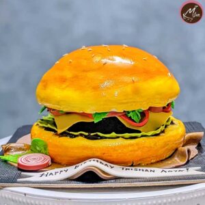 Burger-theme-birthday-cake-in-coimatore
