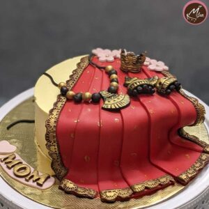 Saree-theme-birthday-cake-in-coimatore