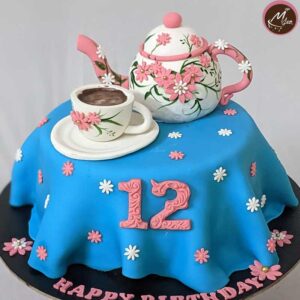 coffee with teapot-food-themes-customized-cake-designs-in-coimbatore
