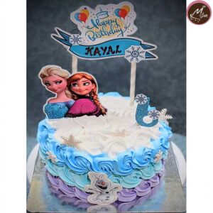 elsa and anna-customized-birthday-theme-cakes-designs-in-coimbatore