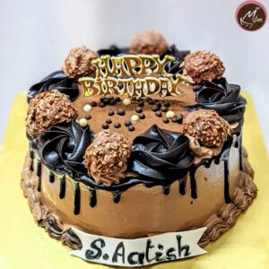 ferror rocher theme-birthday-cake-in-coimatore