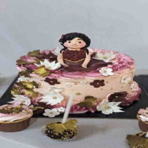 flowersa and butterfly-customized-birthday-theme-cakes-designs-in-coimbatore