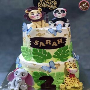 girlish animals-customized-birthday-theme-cakes-designs-in-coimbatore