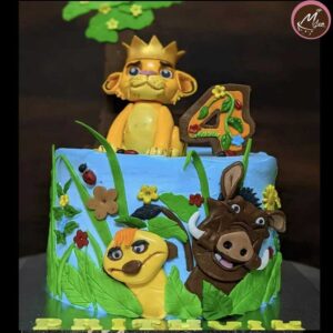 lion the king-customized-birthday-theme-cakes-designs-in-coimbatore