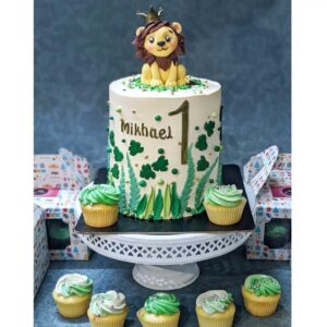 lion theme cupcake-customized-cupcakes-in-coimbatore