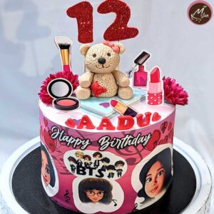 makeup and bts-costomized-birthday-theme-cakes-designs-in-coimbatore