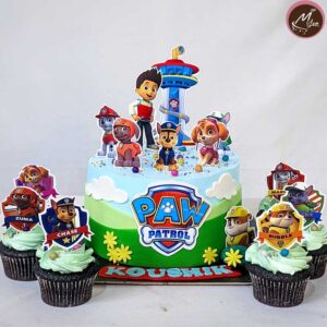paw patrol-customized-birthday-theme-cakes-designs-in-coimbatore