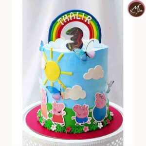 peppa pig-customized-birthday-theme-cakes-designs-in-coimbatore