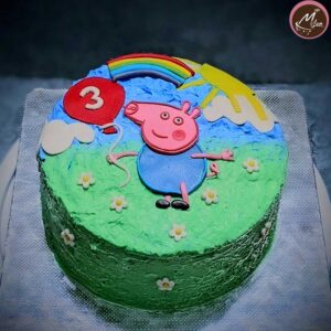 peppa pig-customized-birthday-theme-cakes-designs-in-coimbatore