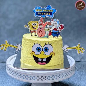 sponge bob-customized-birthday-theme-cakes-designs-in-coimbatore