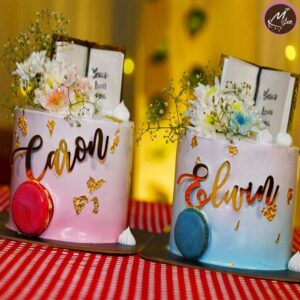 twins-baptism-theme-cake-design-coimbatore